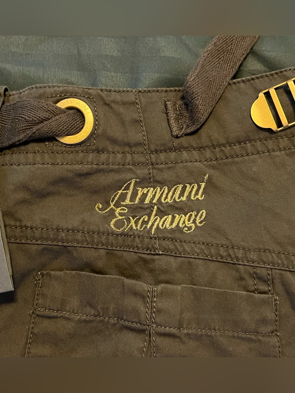 Vintage Armani Exchange Y2K Cargo Pants - Size 4 - NWT - Picture 8 of 10